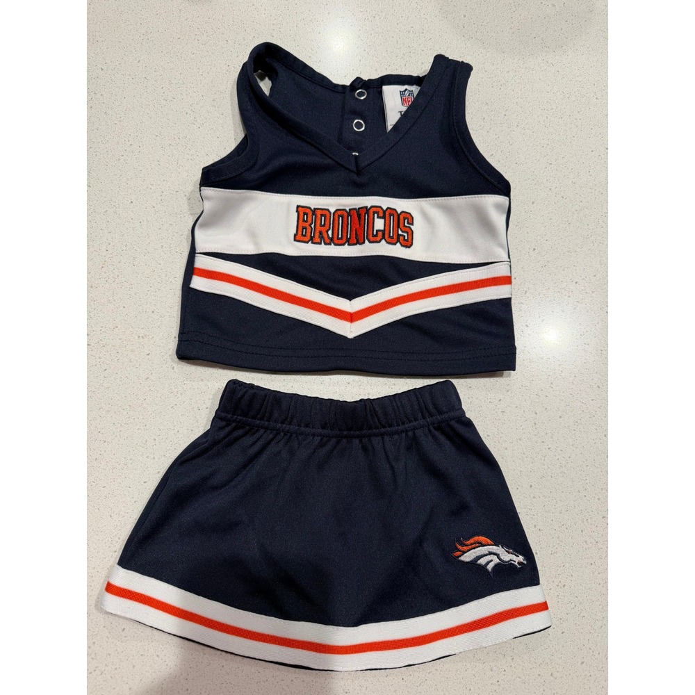 Denver Broncos NFL Team‎ Apparel Baby Cheerleader Outfit Set 3-6 Months